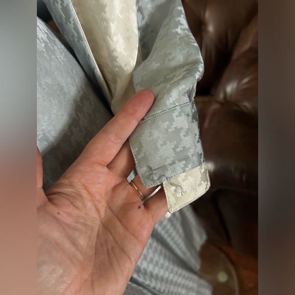 Silk Houndstooth Francesca Dress AS IS - Picture 5 of 9